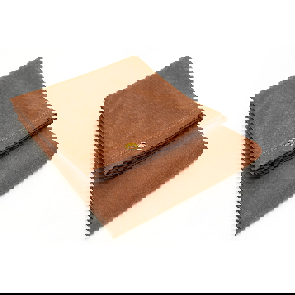 Tarp/Dust Cover: Brown, Canvas, 10' Long x 8' Wide, 22 mil