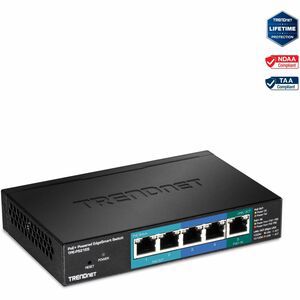 SWITCH WITH POE PASS THROUGH 5PORT GIGAB