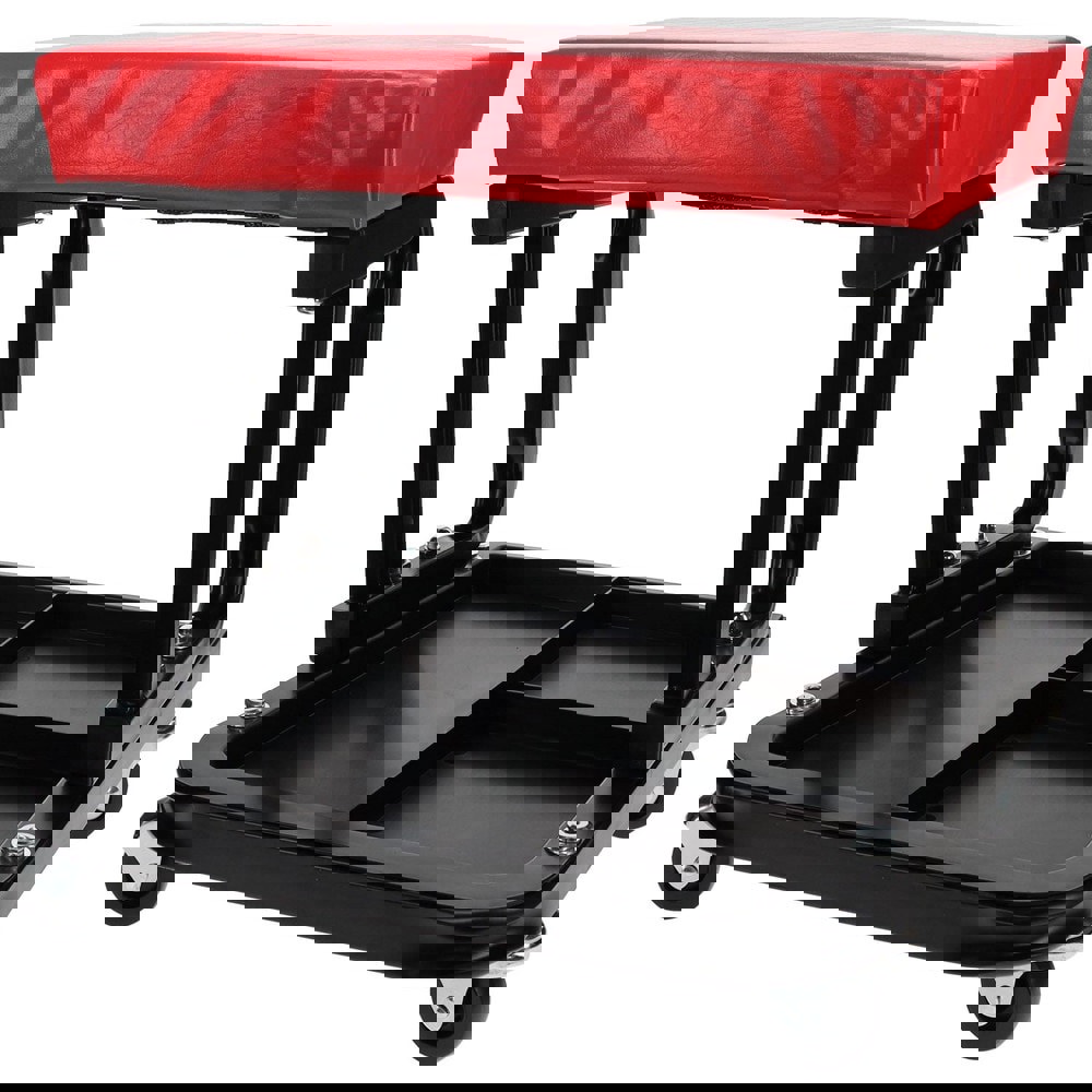 260 Lb Capacity, 4 Wheel Creeper Seat with Tray
