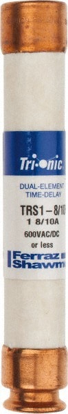 Cylindrical Time Delay Fuse: RK5, 1.8 A, 127 mm OAL, 20.7 mm Dia