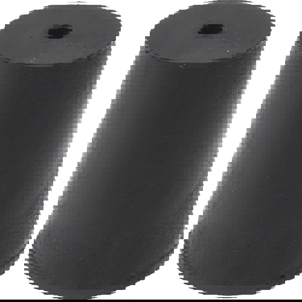 #6, 1-1/64 Small to 1-17/64 Large End Diam, Tapered Rubber Stopper with Hole