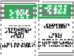 Accident Prevention Sign: Rectangle, 