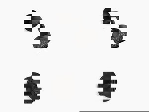 One Handle Single Function Shower Faucet in Black (Trim Only)