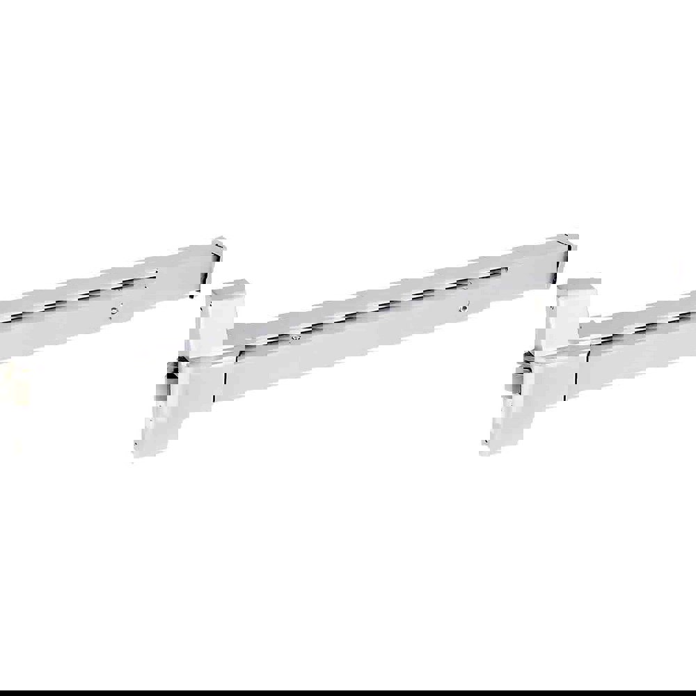 Push Bars; Material: Metal ; Locking Type: Exit Device Only ; Finish/Coating: Aluminum Painted ; Maximum Door Width: 3ft ; Minimum Door Width: 3ft