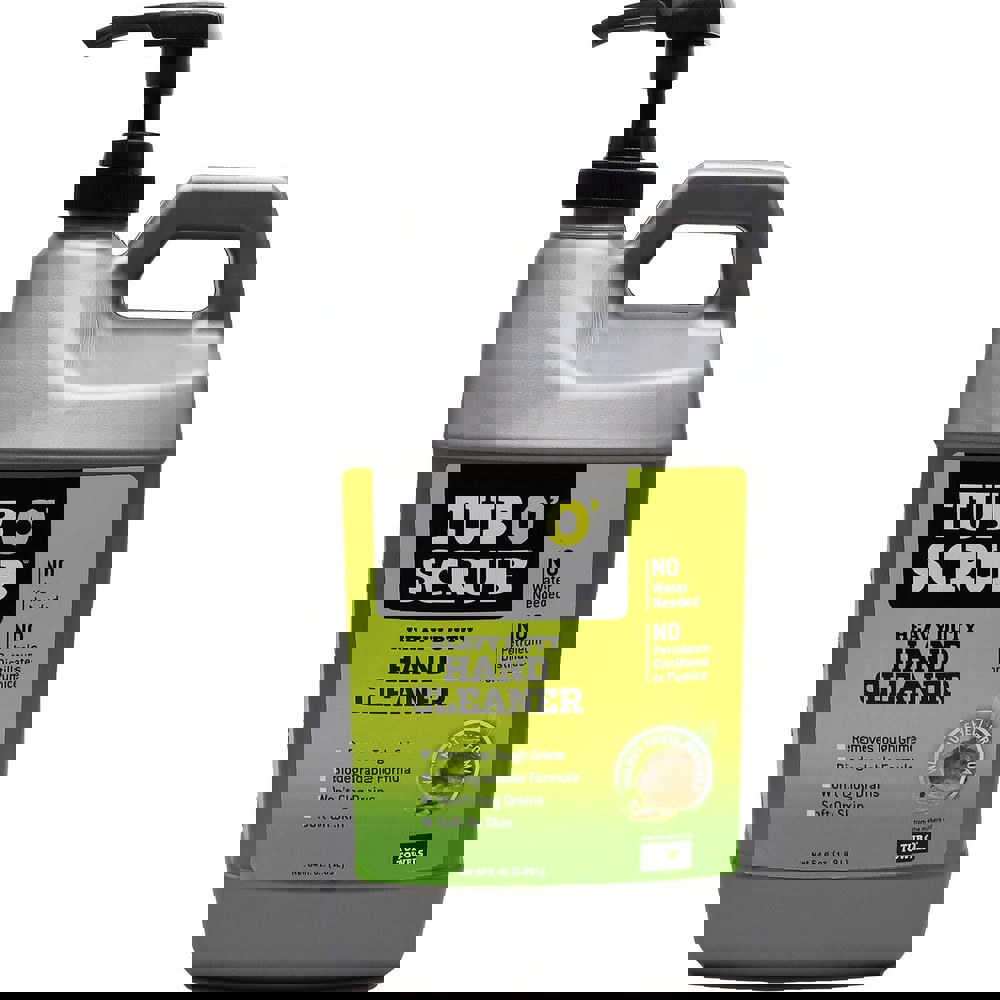 Hand Cleaners & Soap; Product Type: Hand Cleaner; Hand Cleaner with Grit ; Scent: Citrus ; Container Type: Pump Bottle ; Container Size: 1/2 gal ; Form: Liquid ; Color: White