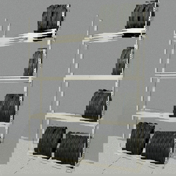 14 Gauge Steel Boltless Tire Storage Shelving: