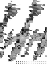 Manual Hold-Down Toggle Clamp: Vertical, 200 lb Capacity, Solid Bar, Straight Base