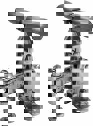 Manual Hold-Down Toggle Clamp: Vertical, 200 lb Capacity, U-Bar, Flanged Base