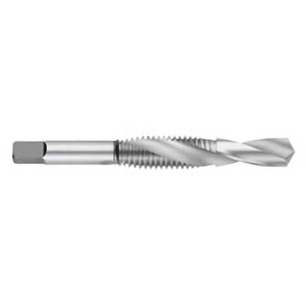 Combination Drill Tap: D5, 6H, 2 Flutes, High Speed Steel