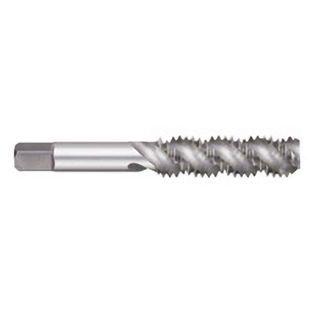 Spiral Flute Tap: M8 x 1.25, Metric Coarse, 3 Flute, Semi-Bottoming, 6H Class of Fit, High Speed Steel, Bright/Uncoated