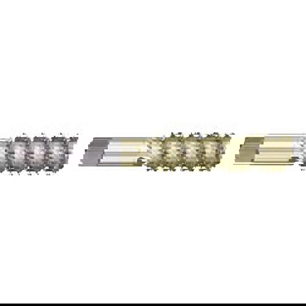 Spiral Flute Tap: M12 x 1.75, Metric Coarse, 3 Flute, Semi-Bottoming, 6H Class of Fit, High Speed Steel, ZrN Finish