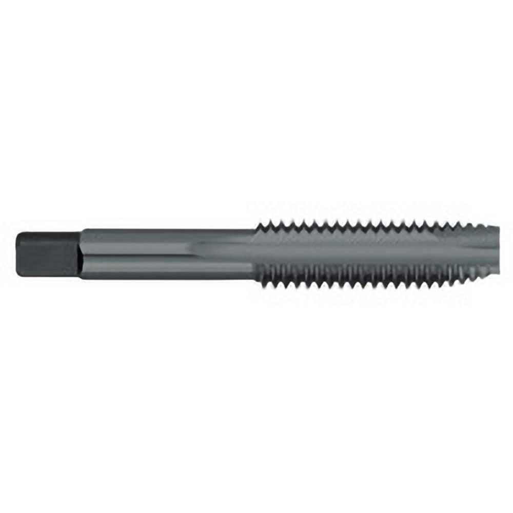 Spiral Point Tap: #12-24 UNC, 2 Flutes, Plug Chamfer, 2B/3B Class of Fit, High-Speed Steel, Nitride;Steam Oxide Coated