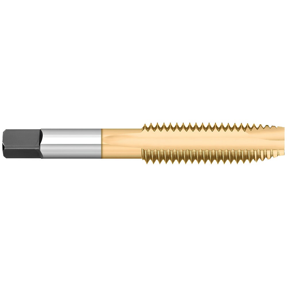 Spiral Point Tap: M18x2.5 Metric, 3 Flutes, Plug Chamfer, 6H Class of Fit, High-Speed Steel, TiN Coated