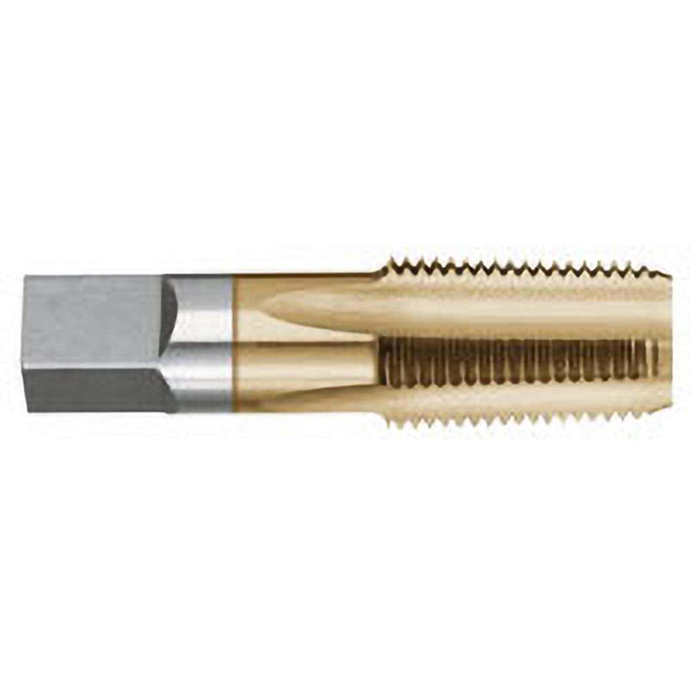 Standard Pipe Tap: 1-1/4 - 11-1/2, NPTF, Taper, 5 Flutes, High Speed Steel, TiN Finish
