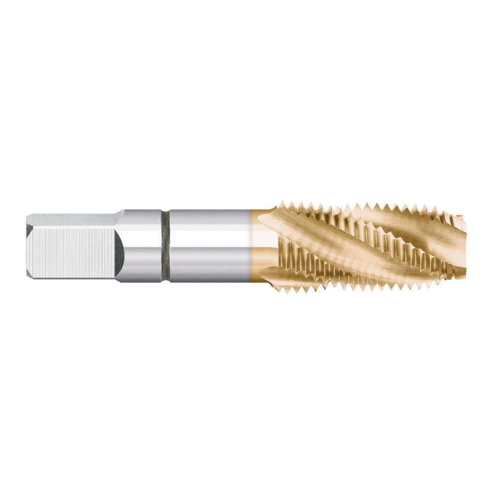 Spiral Flute Pipe Taps; Thread Size (Inch): 1/4-18 ; Overall Length (Decimal Inch): 2.4375 ; Chamfer: Taper ; Thread Standard: NPT ; Flute Direction: Right Hand ; Material: High-Speed Steel