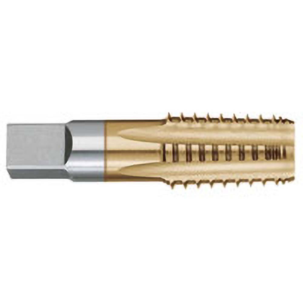 Standard Pipe Tap: 1/8-27, NPTF, 5 Flutes, High Speed Steel, TiN Finish