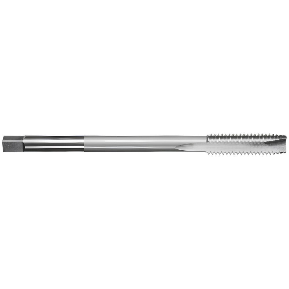 Spiral Point Tap: #6-32 UNC, 2 Flutes, Plug Chamfer, 2B/3B Class of Fit, High-Speed Steel, Bright/Uncoated