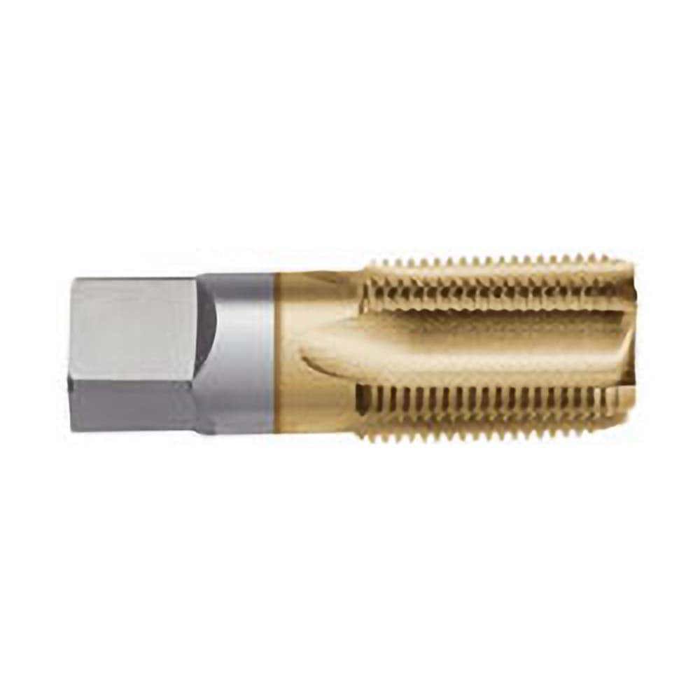 Standard Pipe Tap: 1 - 11-1/2, NPS, 5 Flutes, High Speed Steel, TiN Finish