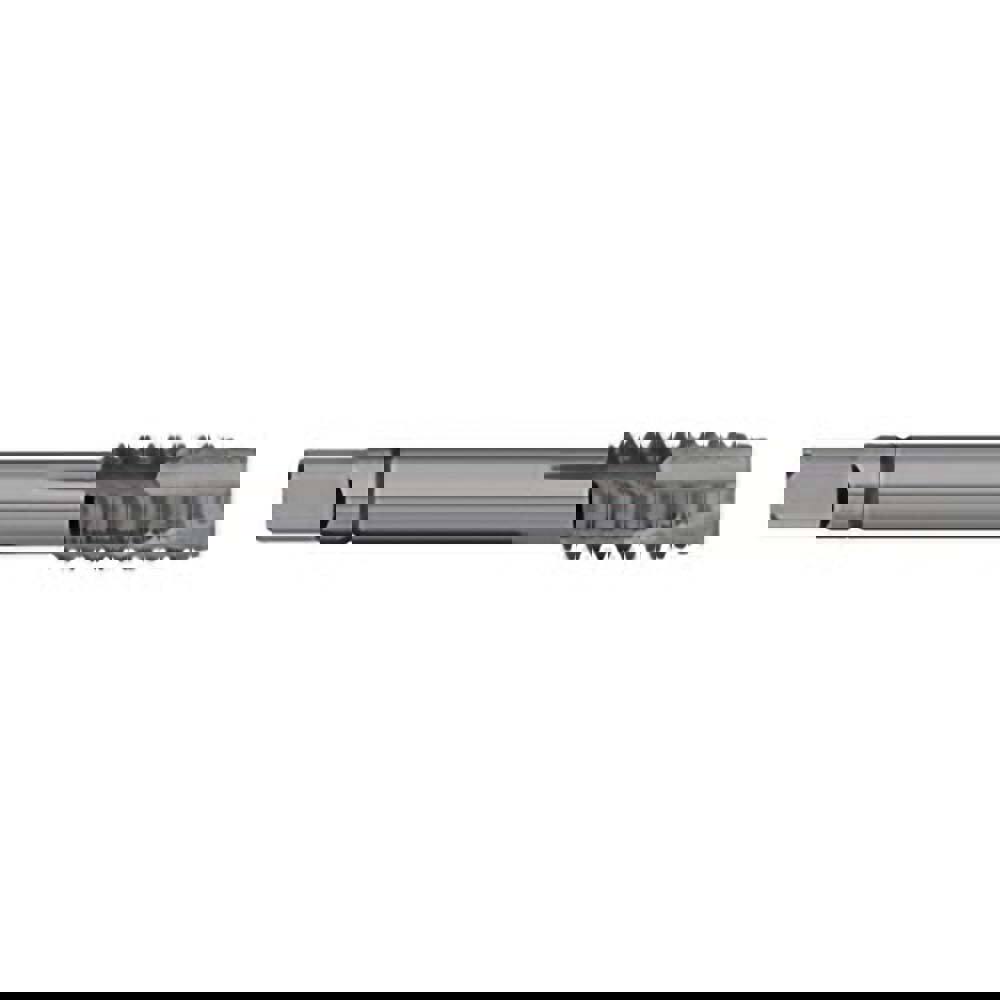 Spiral Point Tap: #2-56 UNC, 2 Flutes, Plug Chamfer, 2B/3B Class of Fit, Powdered Metal, Steam Oxide Coated