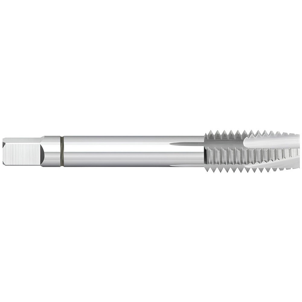 Spiral Point Tap: 7/16-14 UNC, 3 Flutes, Plug Chamfer, 2B/3B Class of Fit, Powdered Metal, Bright/Uncoated