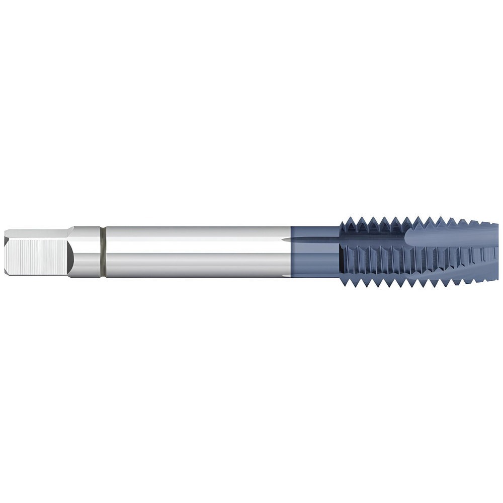 Spiral Point Tap: #6-32 UNC, 2 Flutes, Plug Chamfer, 2B/3B Class of Fit, Powdered Metal, AlTiN Coated