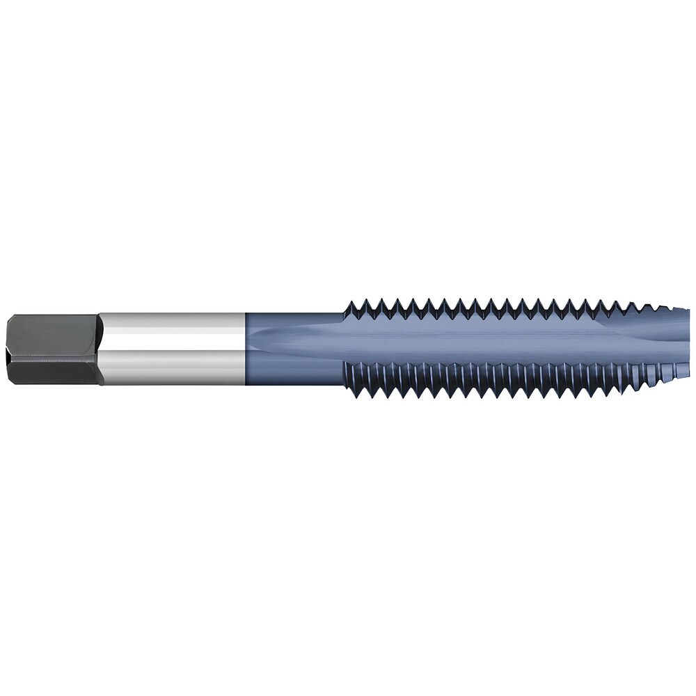 Spiral Point Tap: 3/8-24 UNF, 3 Flutes, Plug Chamfer, 2B/3B Class of Fit, High-Speed Steel, AlTiN Coated