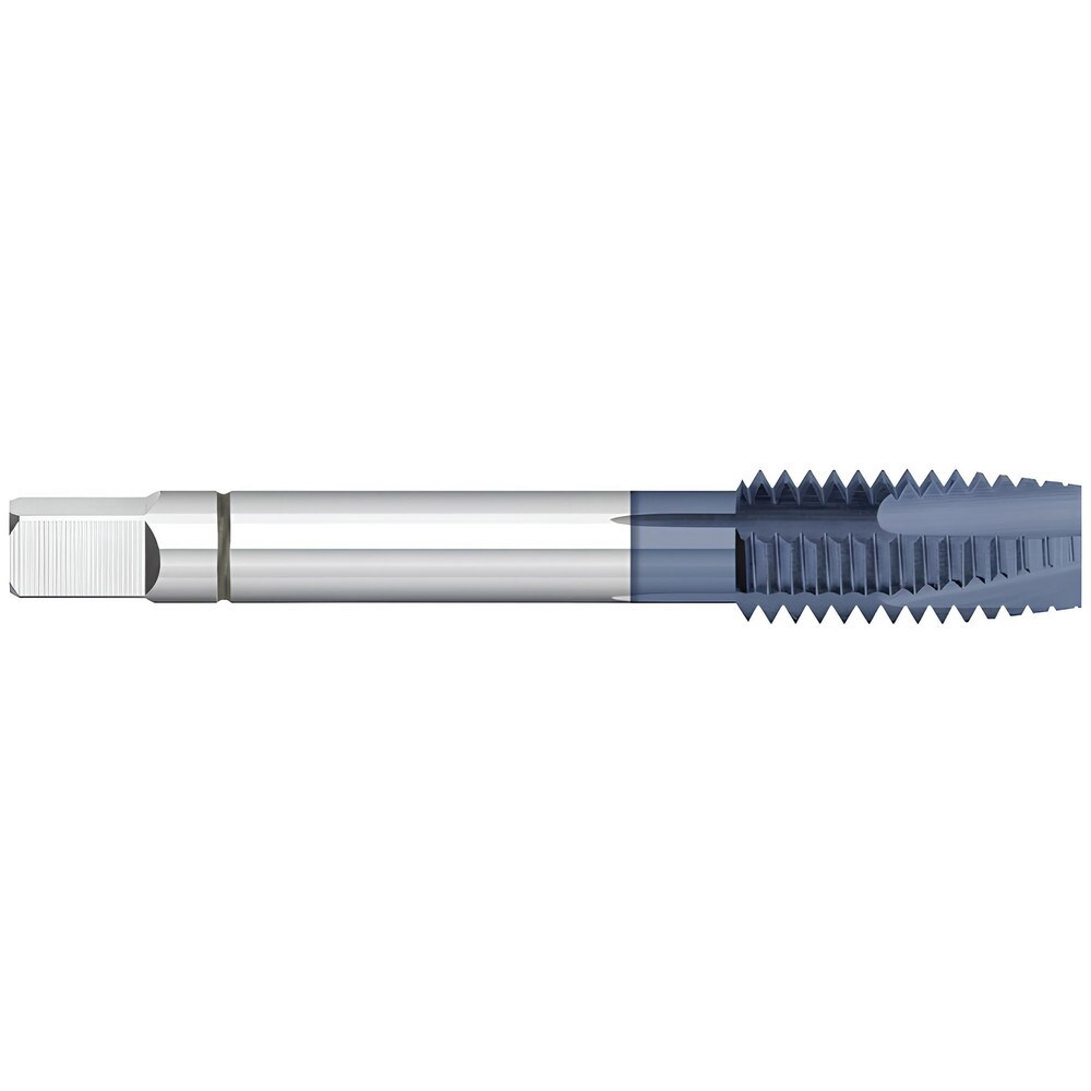 Spiral Point Tap: M8x1.25 Metric, 3 Flutes, Plug Chamfer, 6H Class of Fit, Powdered Metal, AlTiN Coated