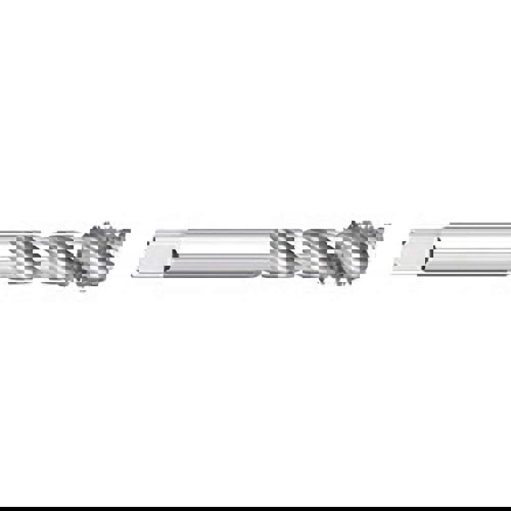 Spiral Flute Tap: M2.50 x, 0.45, Metric Coarse, 2 Flute, Semi-Bottoming, 6H Class of Fit, Powdered Metal, Bright/Uncoated