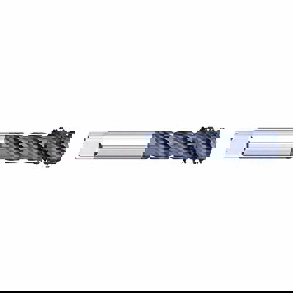 Spiral Flute Tap: M5 x 0.80, Metric Coarse, 3 Flute, Semi-Bottoming, 6H Class of Fit, Powdered Metal, AlTiN Finish
