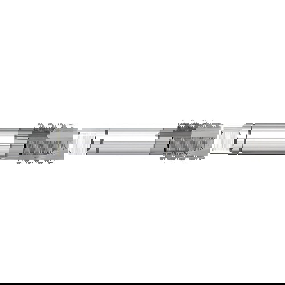 Spiral Point Tap: M5x0.8 Metric, 3 Flutes, Plug Chamfer, 6H Class of Fit, Powdered Metal, TiCN Coated