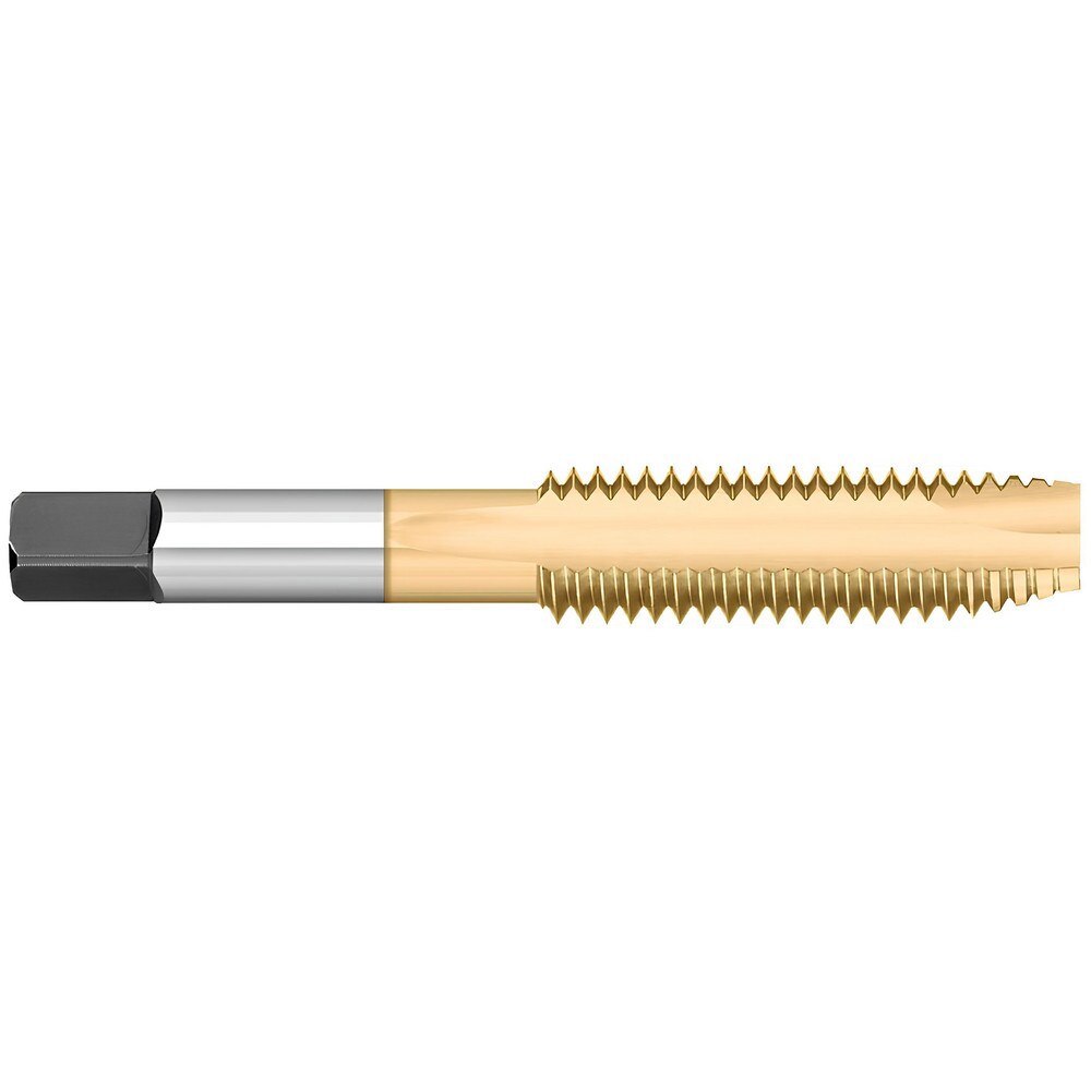Spiral Point Tap: #10-32 UNF, 2 Flutes, Plug Chamfer, 2B/3B Class of Fit, High-Speed Steel, TiN Coated