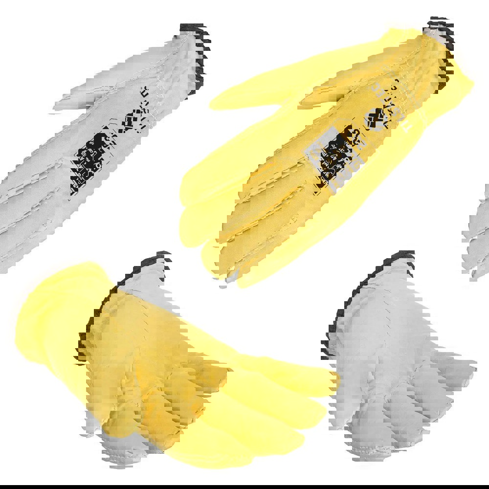 Cut, Puncture & Abrasive-Resistant Gloves: Size 2XL, ANSI Cut A6, ANSI Puncture 4, Goatskin Leather