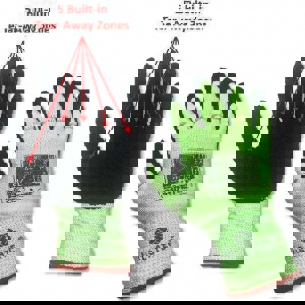 Cut, Puncture & Abrasive-Resistant Gloves: Size L, ANSI Cut A4, ANSI Puncture 3, Micro-Foam Nitrile, Polyethylene