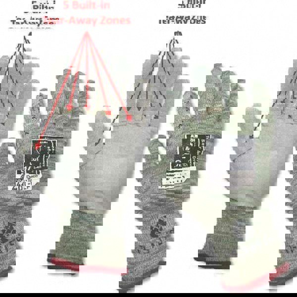 Cut, Puncture & Abrasive-Resistant Gloves: Size 2XL, ANSI Cut A4, ANSI Puncture 4, Fiber