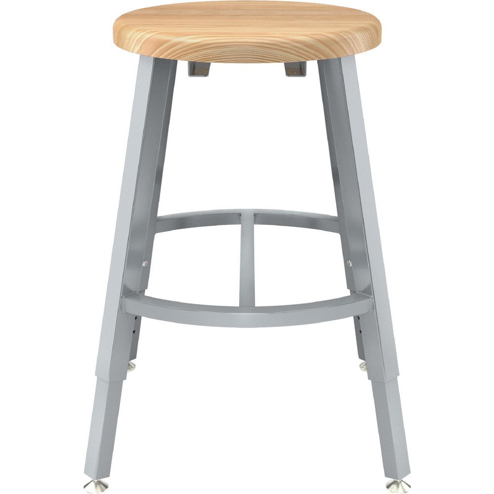 Stationary Stools; Seat Depth: 14in ; Seat Width: 14in ; Product Type: Adjustable Height Stool ; Base Type: 4 Leg ; Minimum Seat Height: 18in ; Maximum Seat Height: 26in