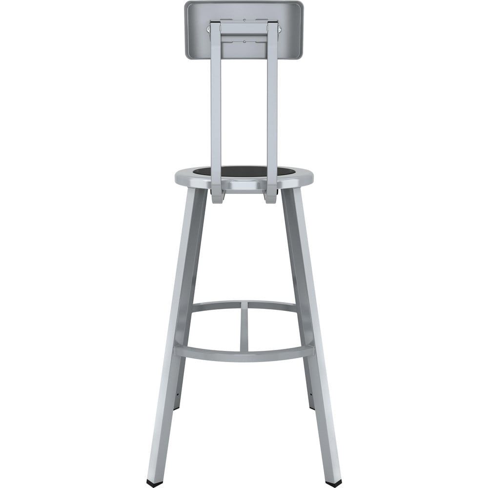 Stationary Stools; Seat Depth: 14in ; Seat Width: 14in ; Product Type: Stool with Back ; Base Type: 4 Leg ; Minimum Seat Height: 30in ; Maximum Seat Height: 30in