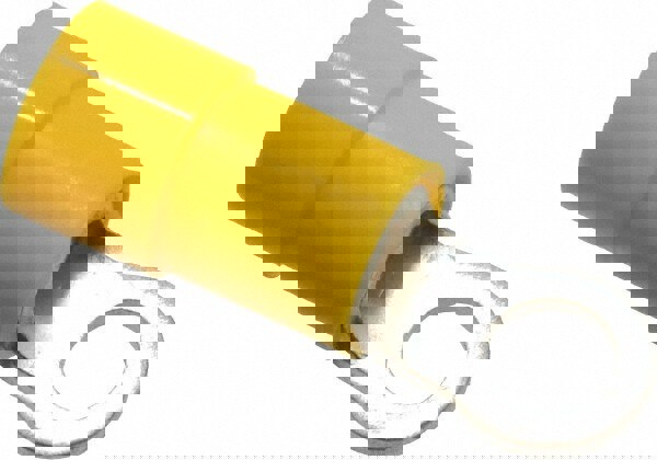 Circular Ring Terminal: Partially Insulated, 12 to 10 AWG, Crimp Connection