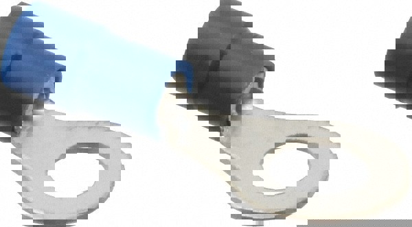 Circular Ring Terminal: Partially Insulated, 16 to 14 AWG, Crimp Connection