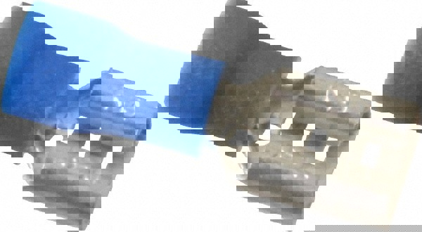 Wire Disconnect: Female, Blue, Vinyl, 16-14 AWG, 1/4