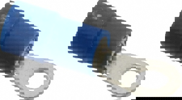 Circular Ring Terminal: Partially Insulated, 16 to 14 AWG, Crimp Connection