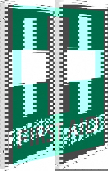 First Aid Sign: Rectangle, 