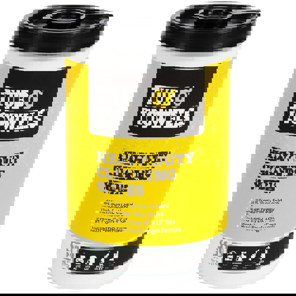 Wipes; Wipe Type: Cleaning ; Wipe Form: Pre-Moistened ; Scent: Citrus ; Container Type: Tub ; Material: Quilted Heavy-Duty PolyFiber Weave ; Wipe Color: White