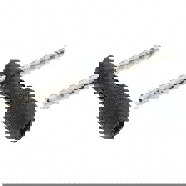 Tap Wrenches; Handle Style: T-Handle ; Ratcheting: No ; Fixed T-handle: Yes ; Overall Length (Inch): 2-1/4 ; UNSPSC Code: 27111720