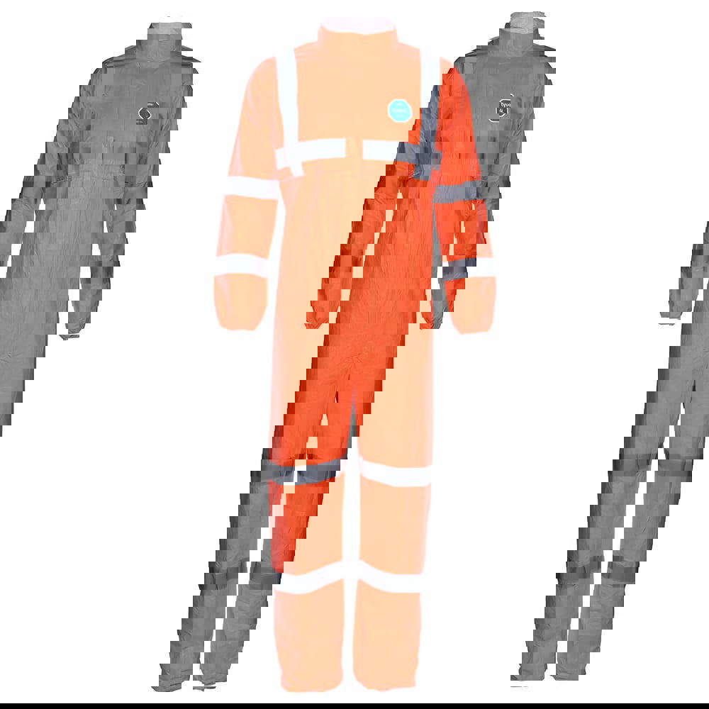 Disposable Coveralls: Size X-Large, Tyvek, Zipper Closure