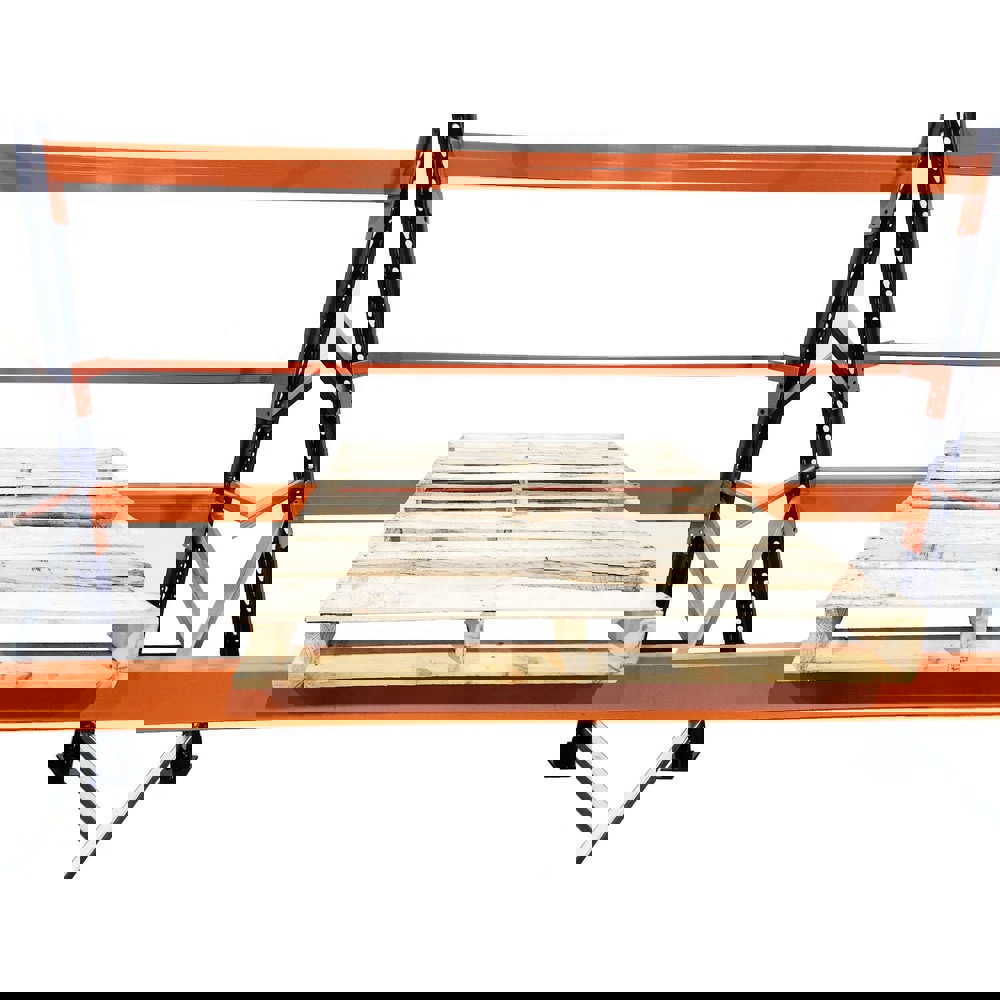 Open Shelving Accessories & Components; Component Type: Backstop ; For Use With: Interlake Mecalux Pallet Rack ; Material: Steel ; Height (Feet): 1.500 ; Color: Orange ; Finish: Powder Coated
