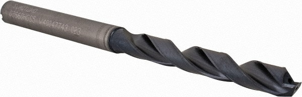 Jobber Length Drill Bit: Letter H (0.2660) Dia, 135 deg, Solid Carbide