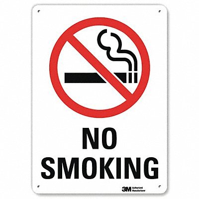 No Smoking Sign: Rectangle, 
