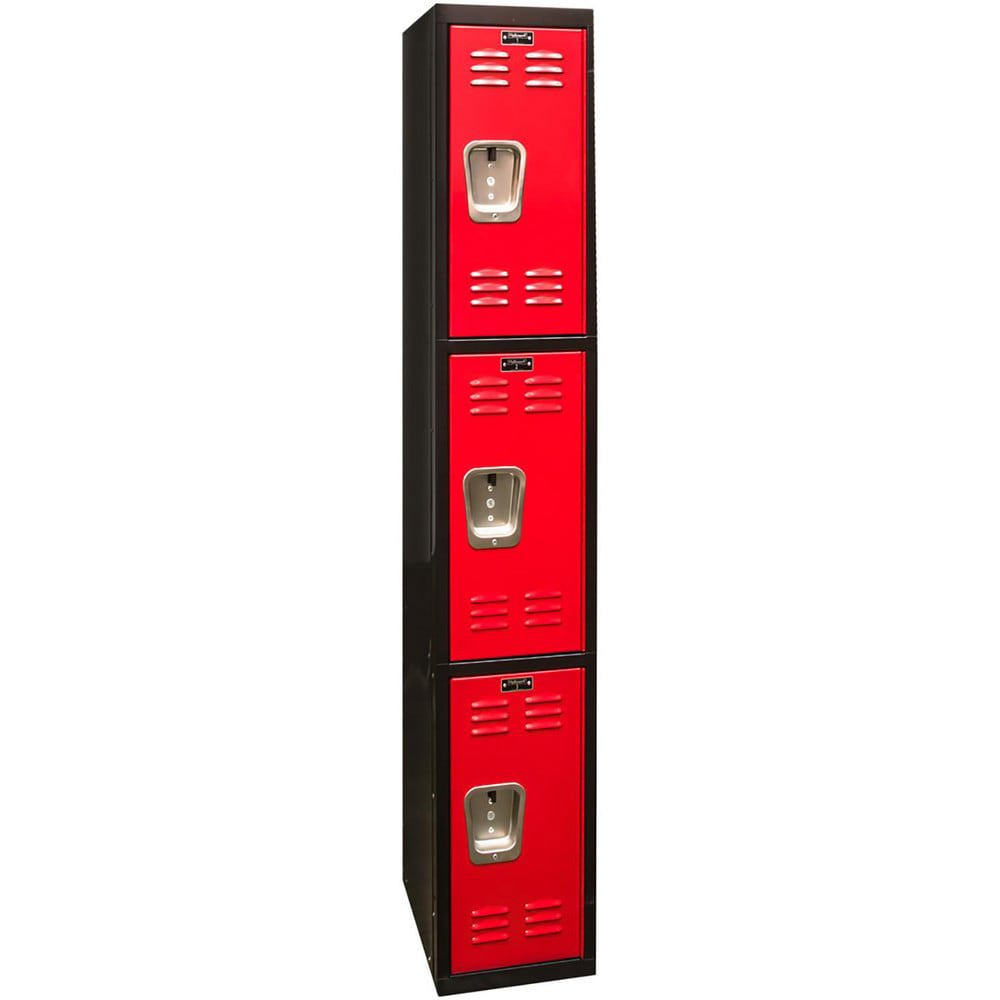 Lockers; Locker Style: Horizontal ; Locker Configuration: 1-Wide ; Assembled: Yes ; Shelf Capacity: 0 ; Handle Type: Recessed ; Locker Material: Steel