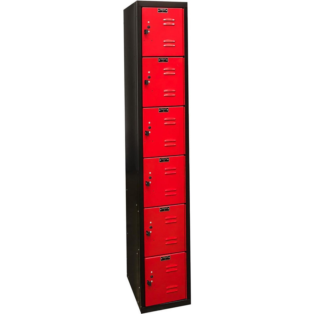 Lockers; Locker Style: Horizontal ; Locker Configuration: 1-Wide ; Assembled: Yes ; Shelf Capacity: 0 ; Handle Type: Pull ; Locker Material: Steel