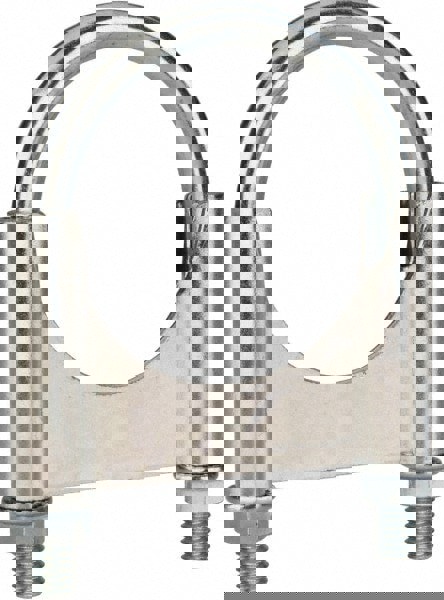 Round U-Bolt: Clamping Mount, 3/8-16 UNC, 1-1/2